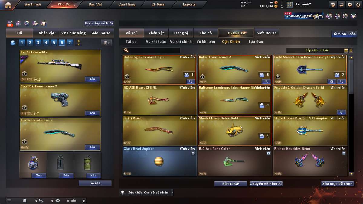 shop acc cf uy tin gia re